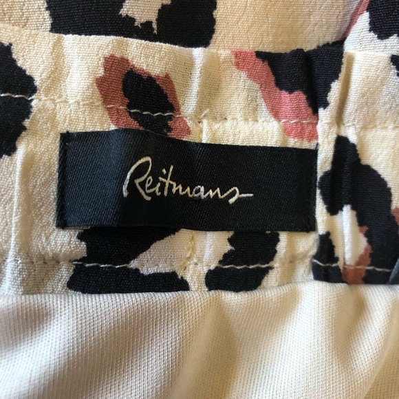 Skirt Animal Print Plus Size 2X Reitman’s NWT Pockets Elastic Waistband Cream - Picture 6 of 6